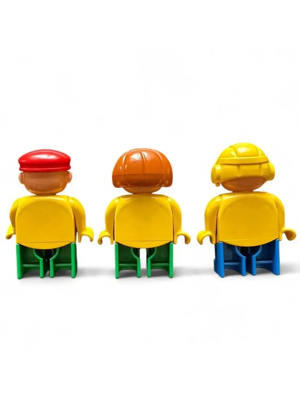 Vintage LEGO DUPLO Figures Lot Zoo Keepers Pilot Mechanic 1990s 3pc
